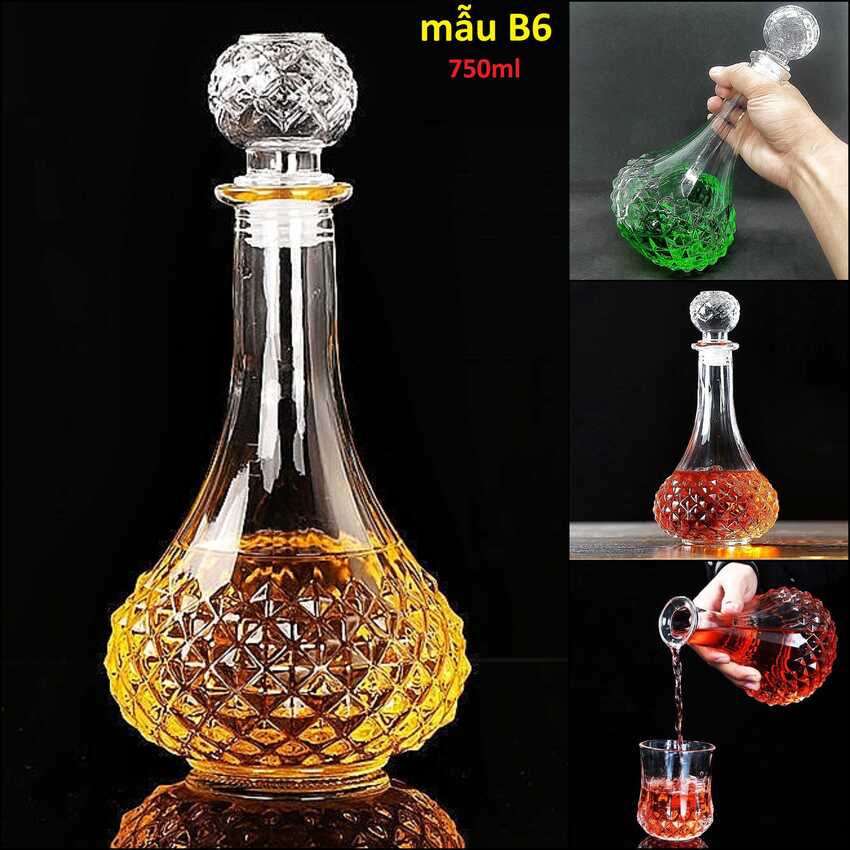 Chai Thủy Tinh Đựng Rượu – Vỏ Chai Rượu Đẹp cao cấp