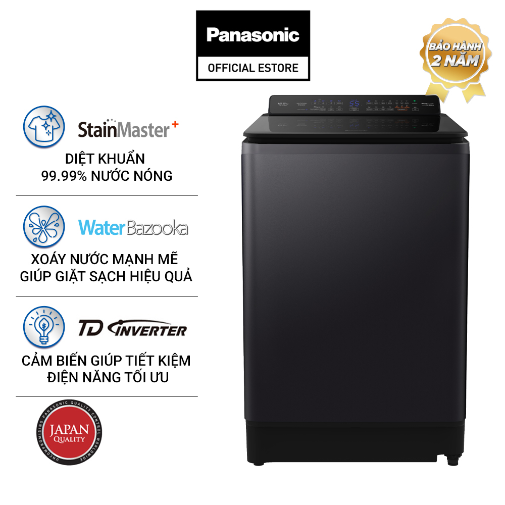 [CHỈ GIAO TẠI HCM] Máy giặt cửa trên Panasonic Inverter 12.5 Kg NA-FD125V1BV - Hàng chính hãng