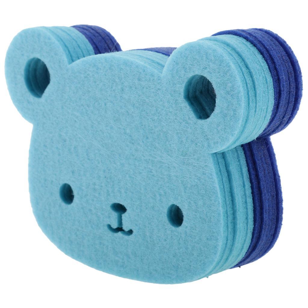 4x Cute Felt Bear String Hanging Bunting Banner Flag Kindergarten Wall Decor
