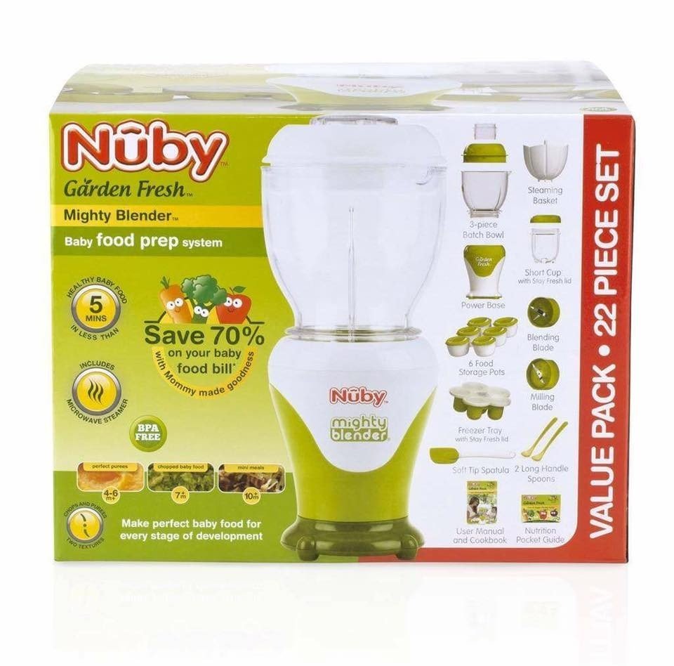 [ 5442-Nuby ] Bộ combo máy xay ăn dặm Nuby - Hàng chính hãng