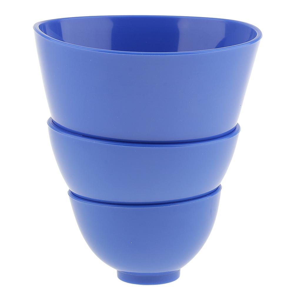 New Flexible  Lab Silicone Mixing Bowl Cup 3pcs/set