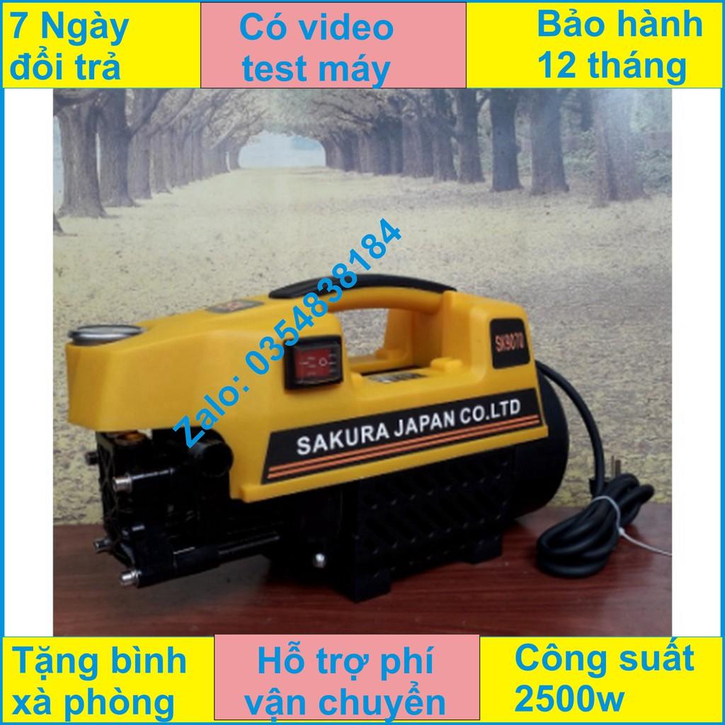 Máy rửa xe Sakura - DC1800-giá rẻ Tặng bình xịt tuyết