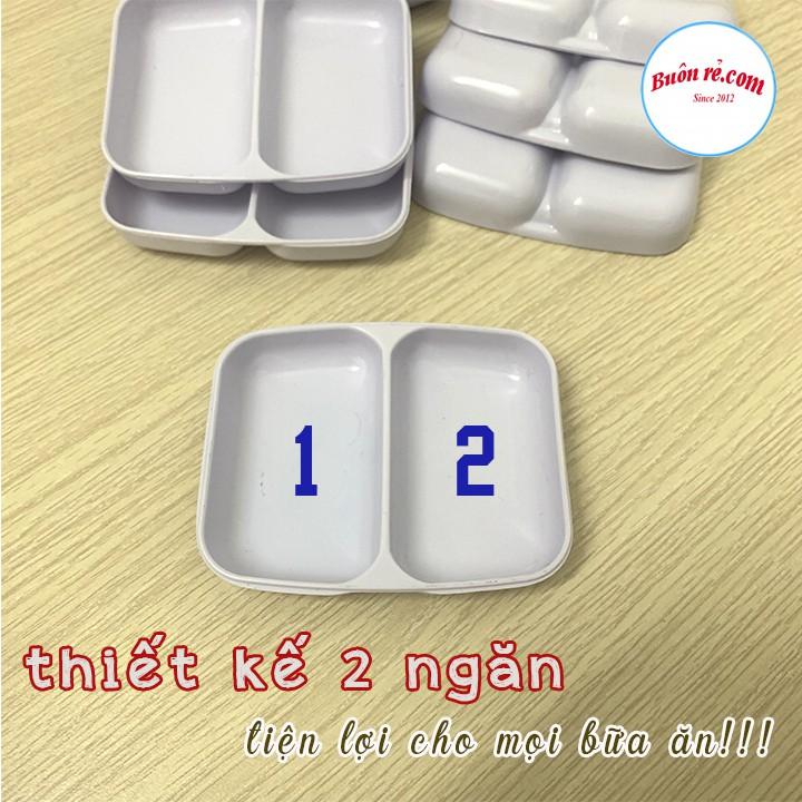 Combo 10 đĩa phíp 2 ngăn tiện dụng - Buôn rẻ 01255