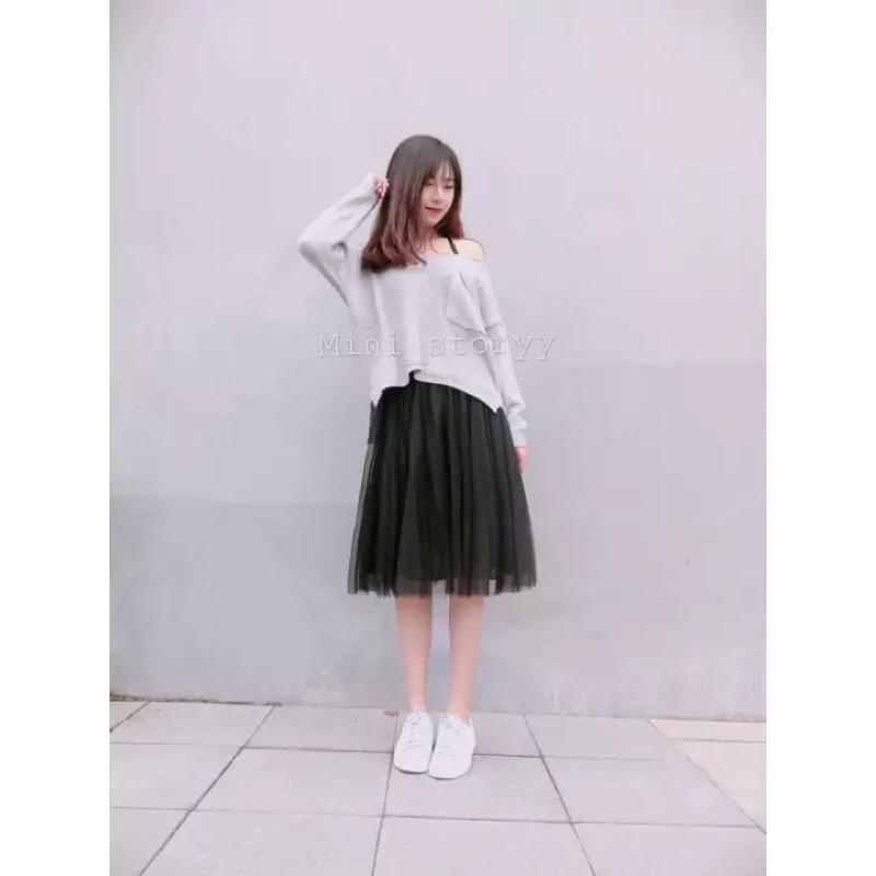 Chân váy lưới tutu 3 màu