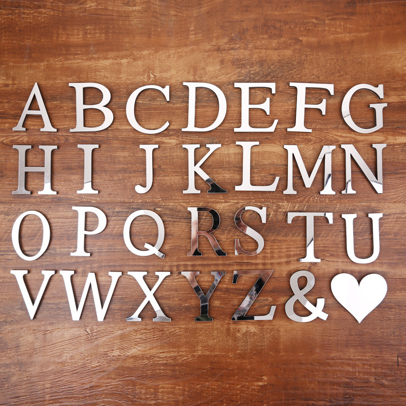 Decal chữ welcome dán cửa dán tường bóng sáng chữ cao 10 cm sang trọng