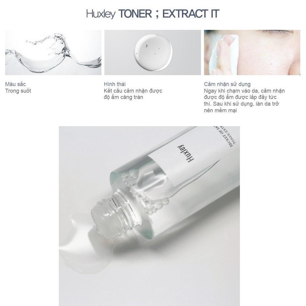 Nước Hoa Hồng Dưỡng Ẩm, Sạch Da Chiết Xuất Xương Rồng Huxley Secret Of Sahara Toner Extract It 120ml