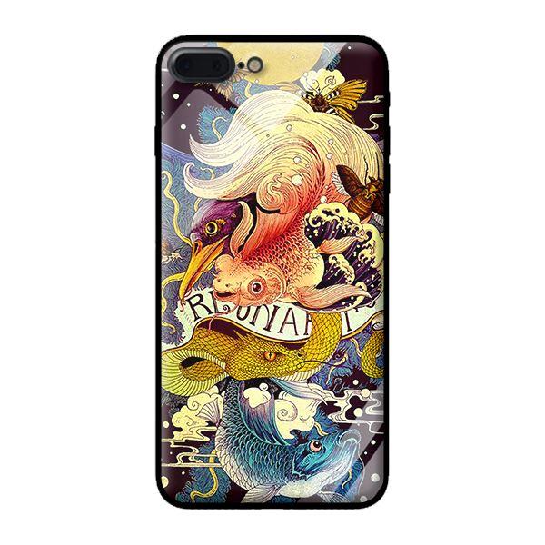 Ốp kính cường lực cho iPhone 8 Plus Động Vật - Hàng chính hãng