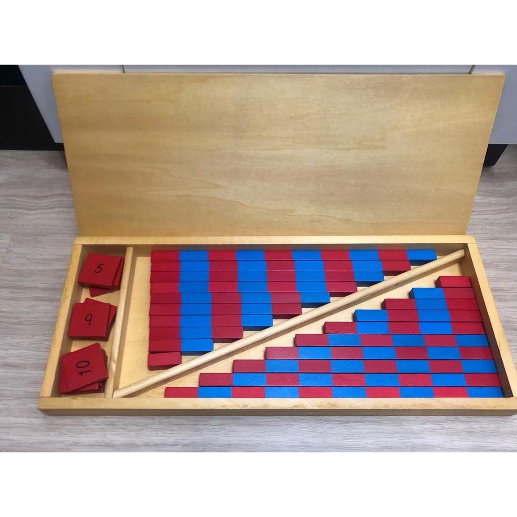 Hộp gậy số cỡ nhỏ Montessori