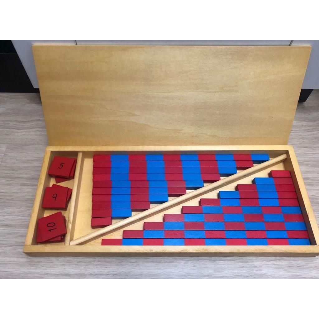 Hộp gậy số cỡ nhỏ Montessori (Small number rods)