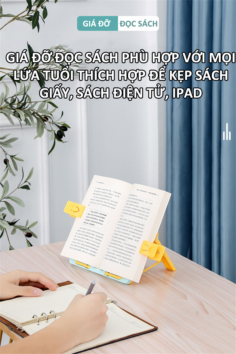 Giá đỡ đọc sách có thể gấp gọn và điều chỉnh độ xoay 180 độ giúp bé chống cận thị chống gù lưng CG00005