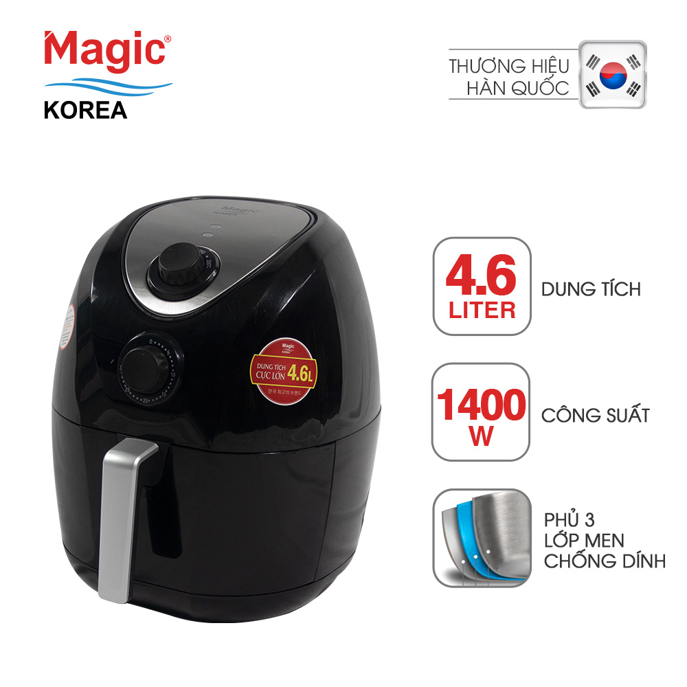 Nồi Chiên Nướng Chân Không Đa Năng Magic Korea A78N 4.6L lít- Hàng Chính Hãng