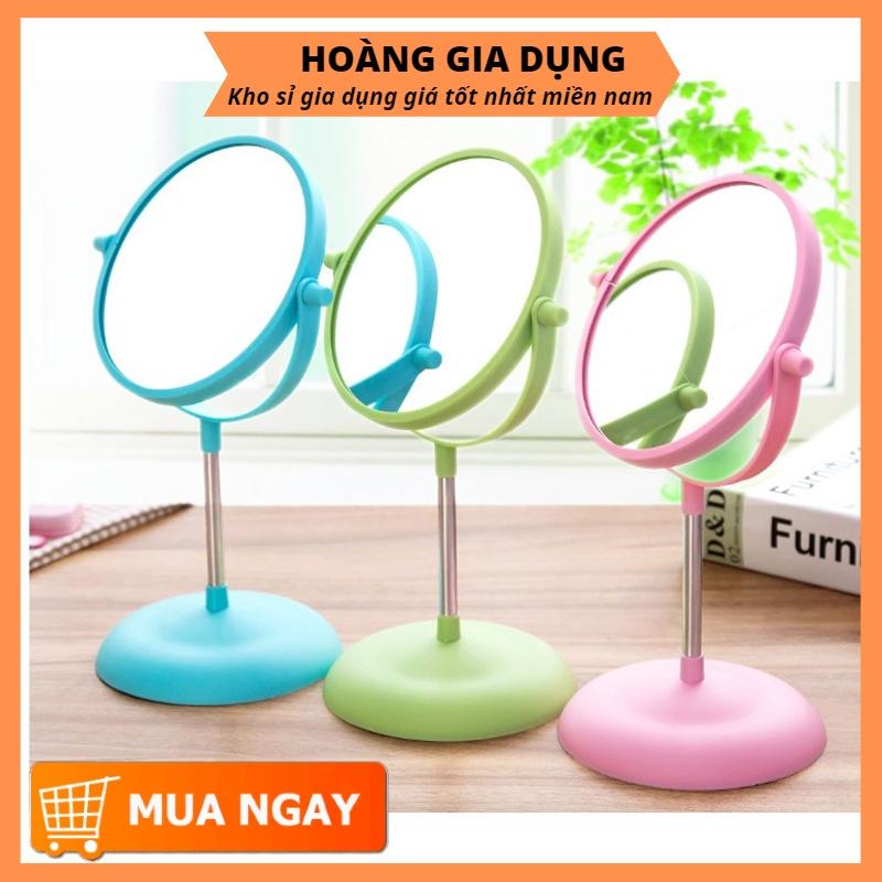 Gương Tròn Để Bàn Xoay 360 Độ Trang Điểm Để Bàn Xinh Xắn H245