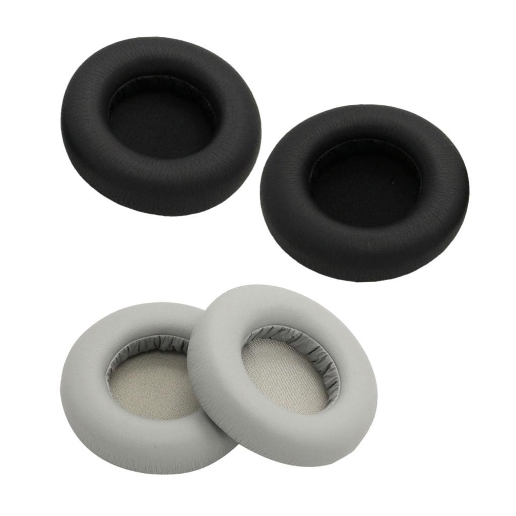 2 Pair Headphone Earpads Cushion Cover for Monster DNA Black & Gray