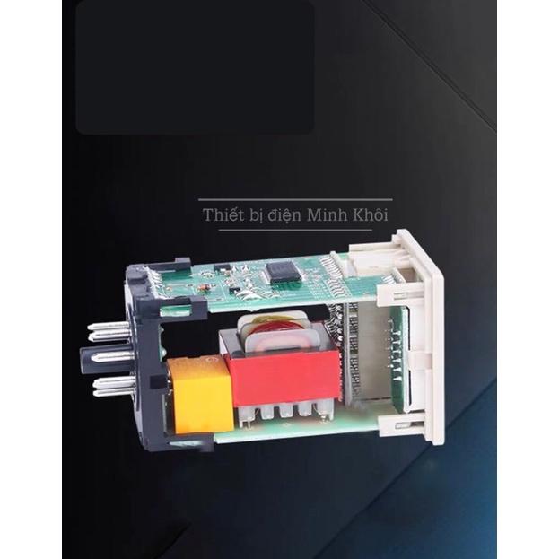 Rơ le thời gian 220v CKC AH3-3 220V kèm đế, relay thời gian điện tử,timer ckc, rơ le thời gian, rơ le hẹn giờ, timer