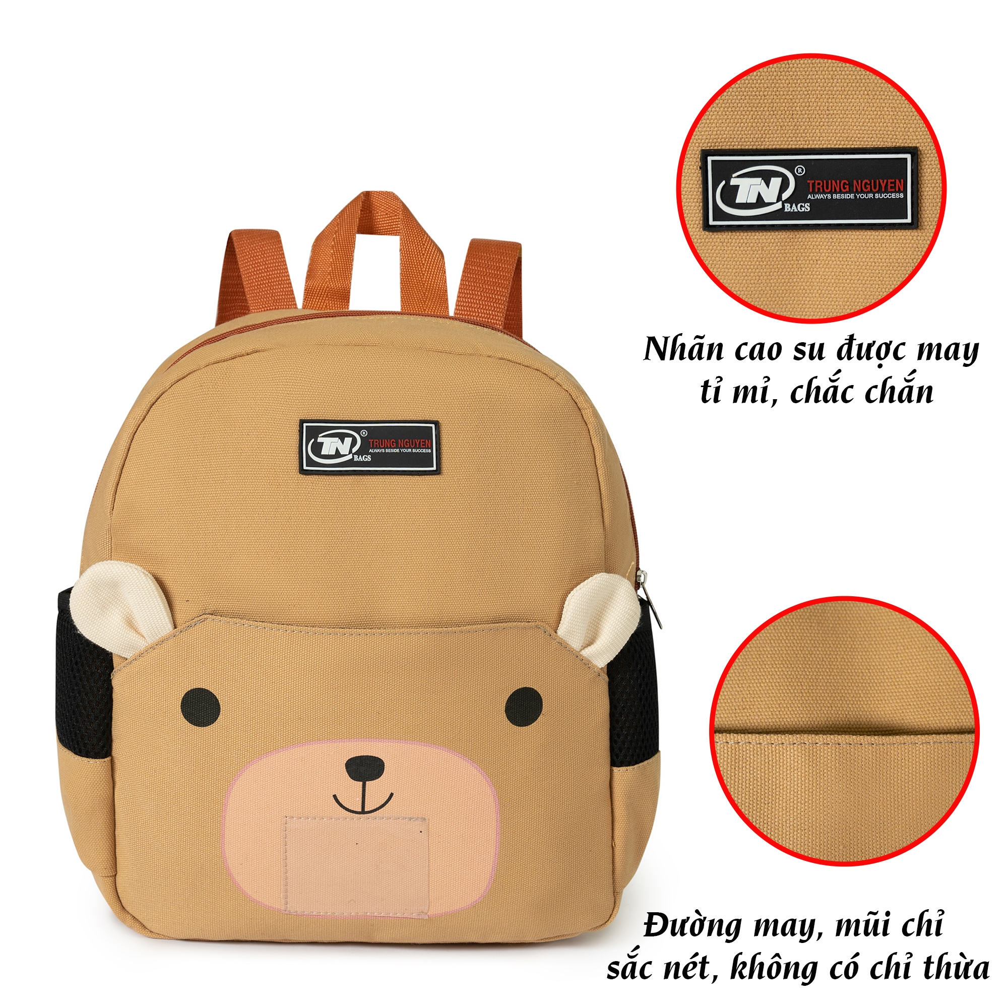 Balo mầm non gấu nâu TNBags TN.B3022