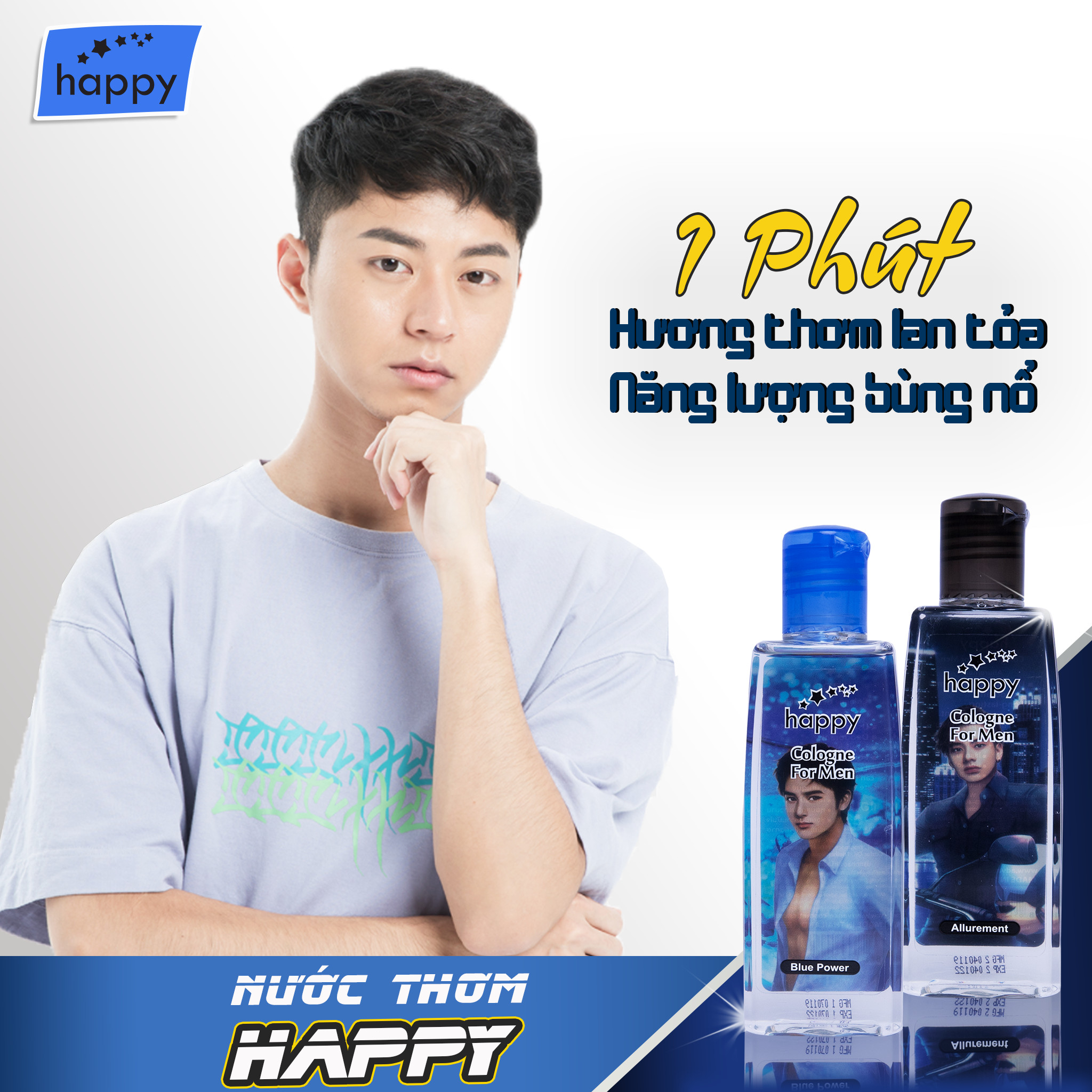 Nước thơm nam - Blue Power - Phong Cách Mạnh Mẽ