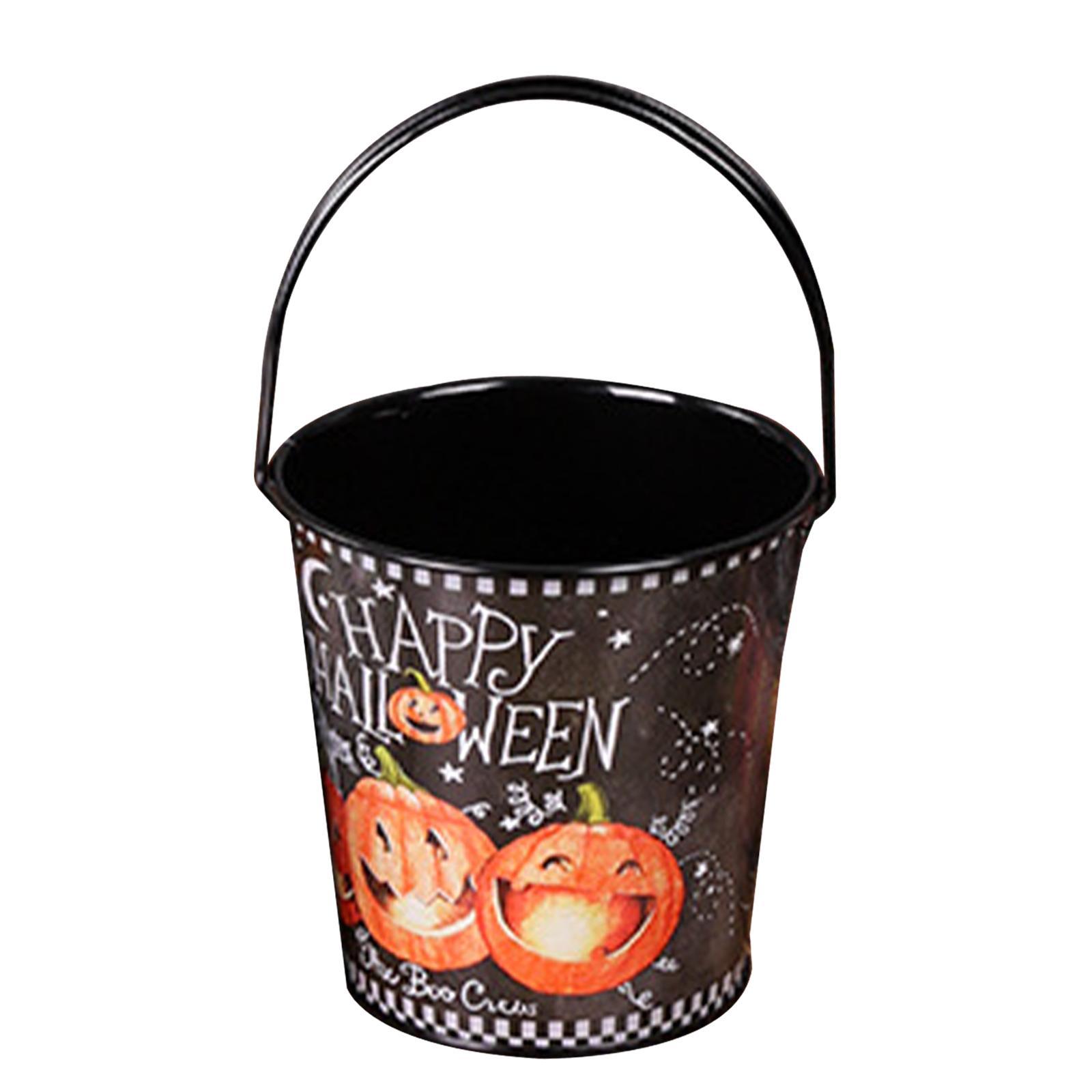 Halloween Pumpkin Buckets Candy Pail for Decoration Thanksgiving Party Favor