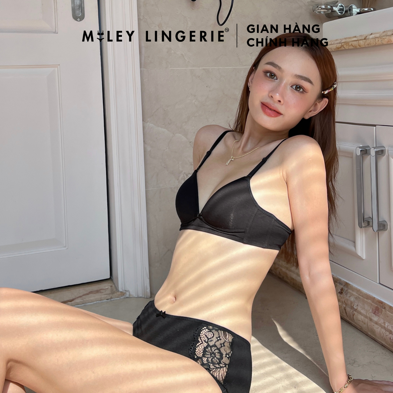 Hình ảnh Áo Ngực Nữ Cotton Không Gọng Miley Lingerie - Màu Trắng Kem BRW02115