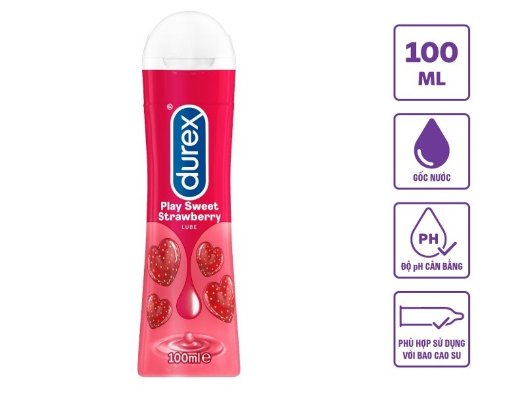 Gel bôi trơn Durex Gel Play Strawberry  - QuaTangMe Extaste