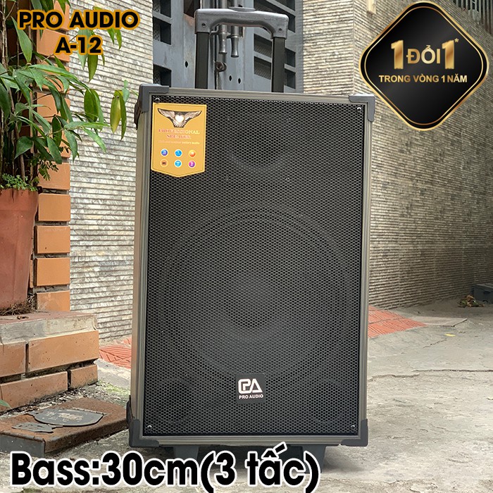 Loa Kéo Karaoke Cao Cấp Công Suất 250W-500W A-12/ SKT 300 Siêu Bass 30cm( 3 Tấc ) Hàng Chính Hãng Pro Audio