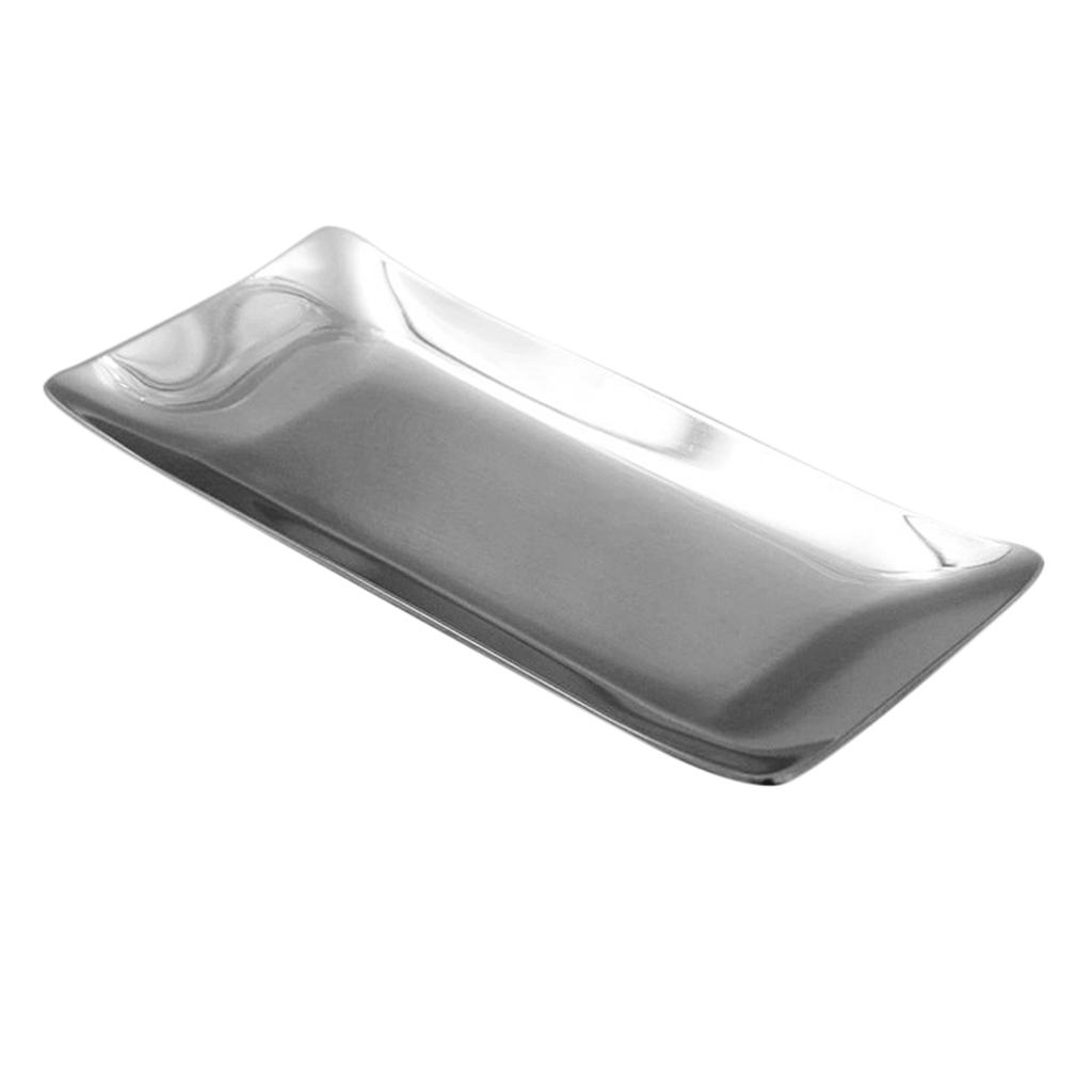 Stainless Steel Towel Dish Snack Nuts Fruit Tray Kitchen Table Tissue Holder