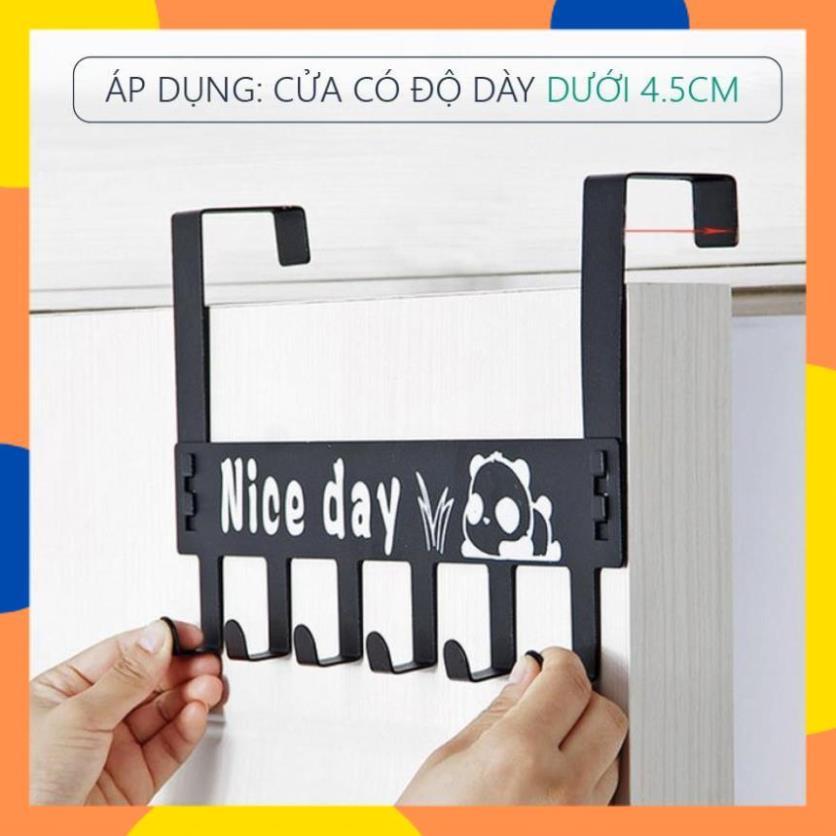 Móc Phía Sau Cửa Đa Năng, Bằng Thép Không Gỉ, Đa Năng, Tiện Lợi (Loại 6 móc) - K11