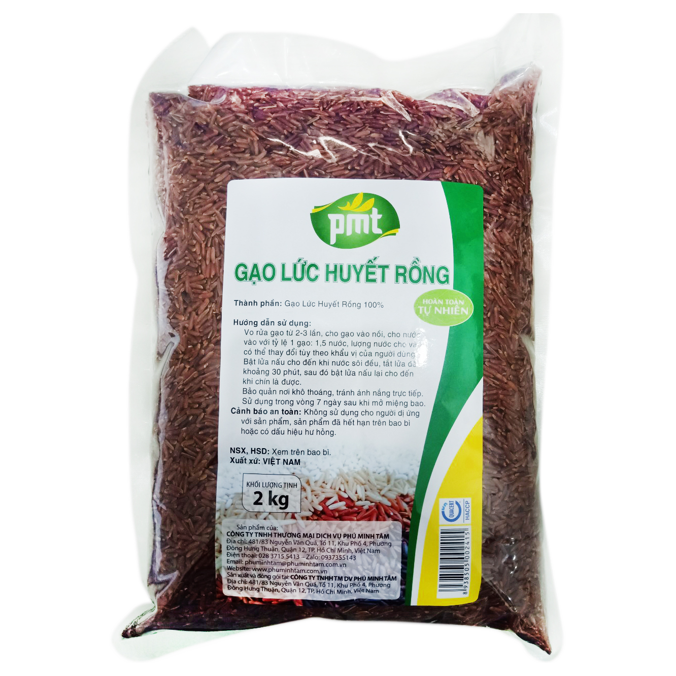 Gạo Lức Huyết Rồng Phú Minh Tâm (2kg)