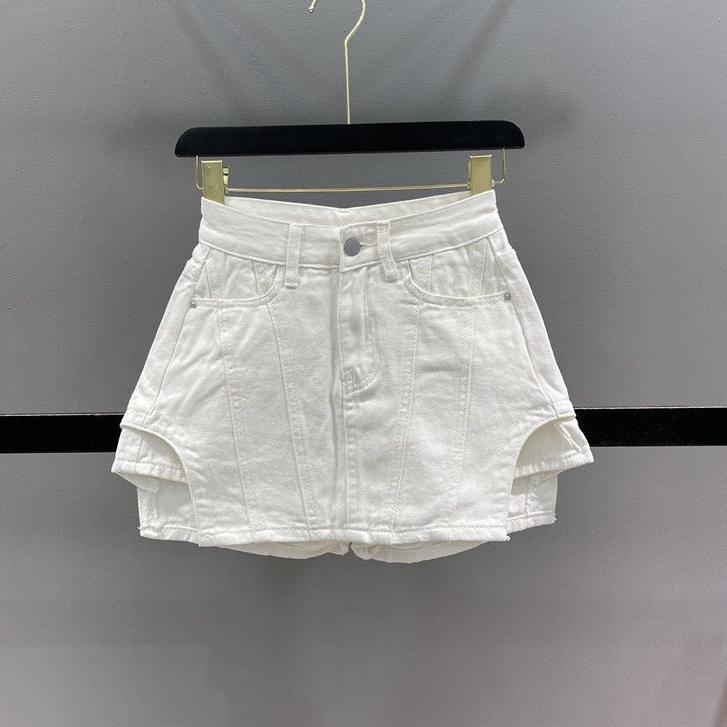 Quần giả váy nữ chất kaki form chân váy chữ a sẻ đùi cá tính - QO023