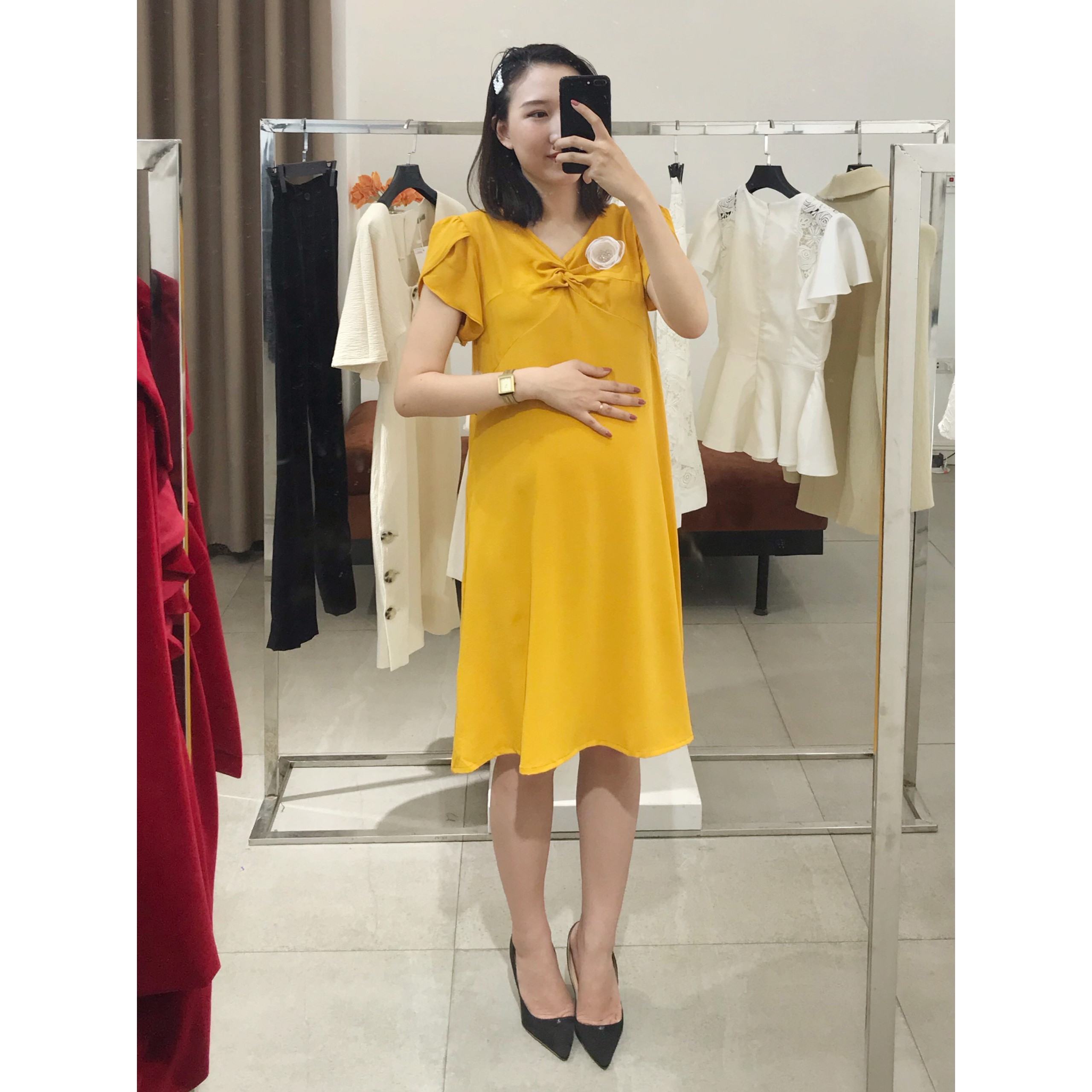 Đầm bầu lụa DK21