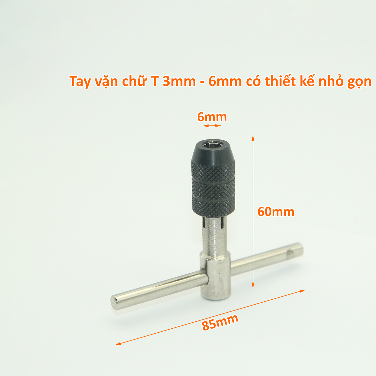 Tay vặn chữ T kẹp mũi khoan 3-6mm