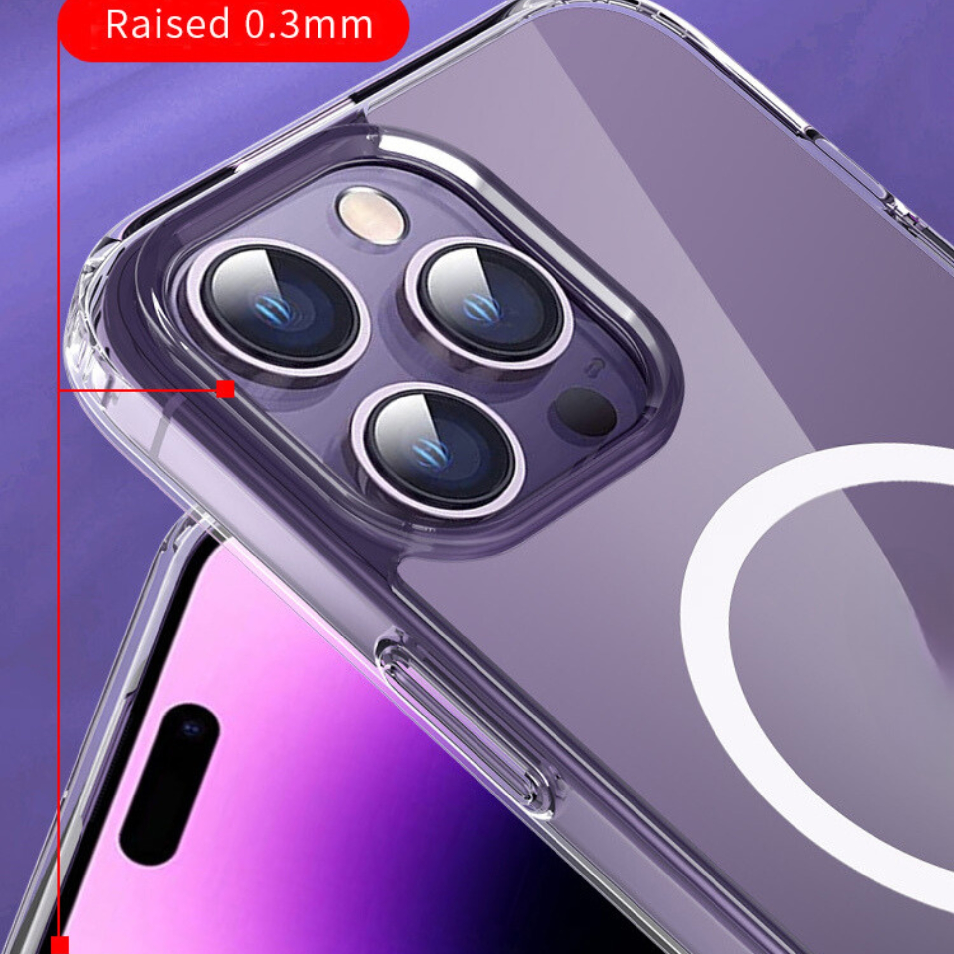 Ốp Lưng Trong Suốt Hỗ Trợ Sạc Từ Tính Dành Cho iPhone 15 Pro Max / 15 Pro / 15 Plus / 15, MIPOW TRANSPARENT - HÀNG CHÍNH HÃNG