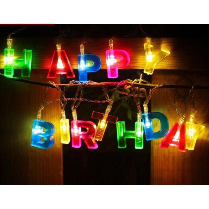 Đèn trang trí sinh nhật chữ Happy Birthday
