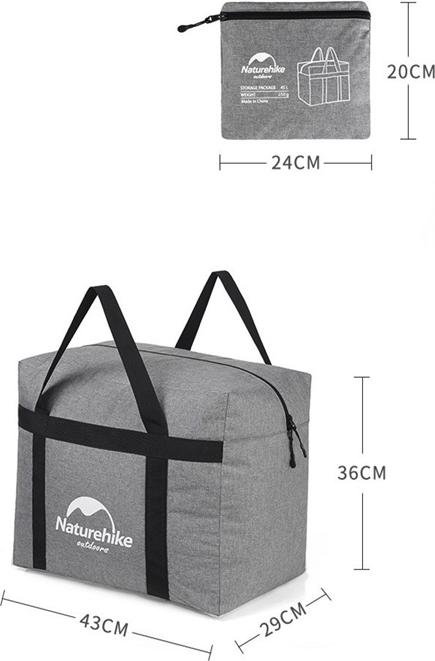 Túi Đựng Đồ Dã Ngoại Dung Tích Lớn 45L NatureHike NH17S021-M Chống Thấm Nước, Đa Năng, thay thế Vali, Balo