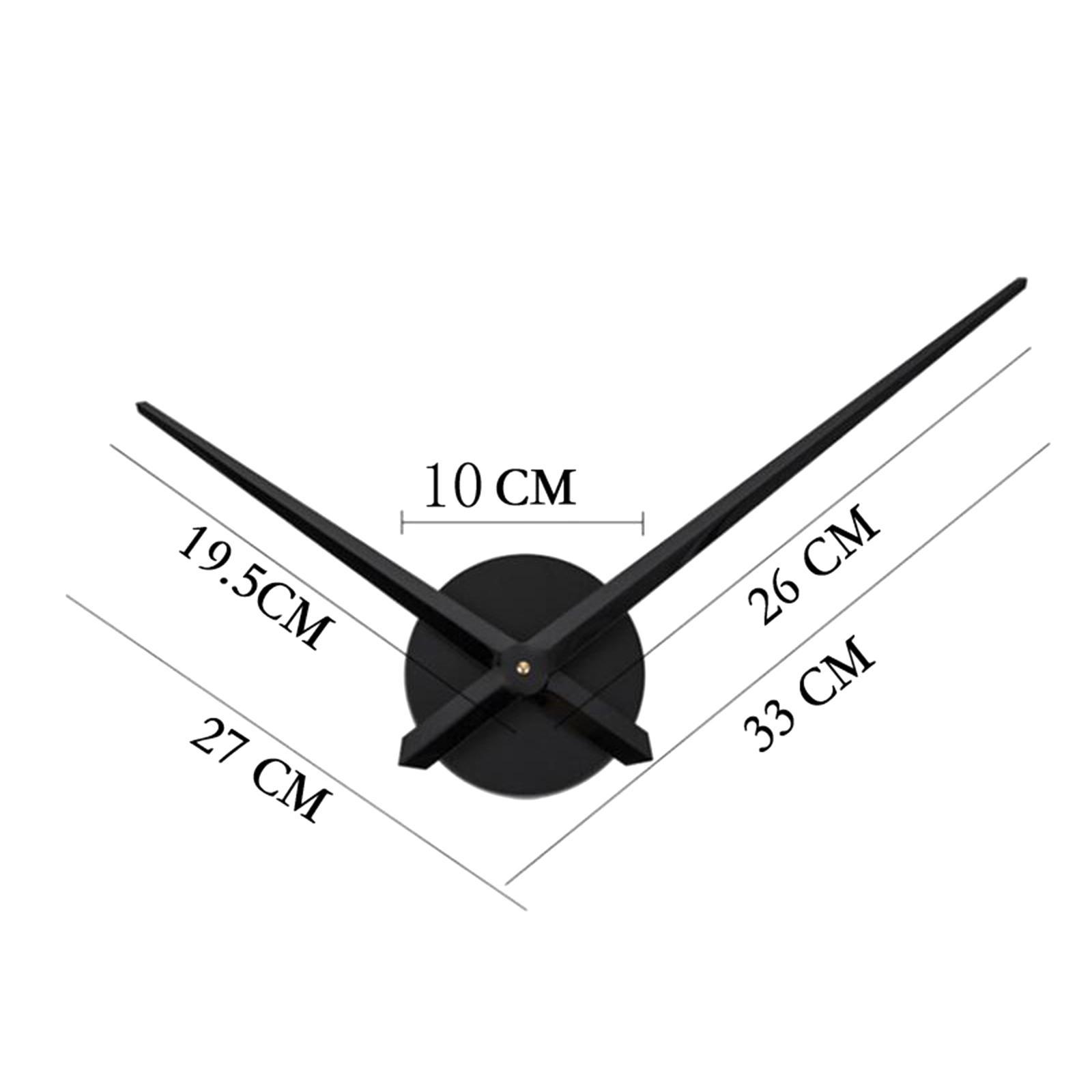 DIY Clock Movement, Minute Hands, Hour Hand, Long Shaft Clock Accessories, Clock Repair Kit for Bedroom, Kitchen, Living Room