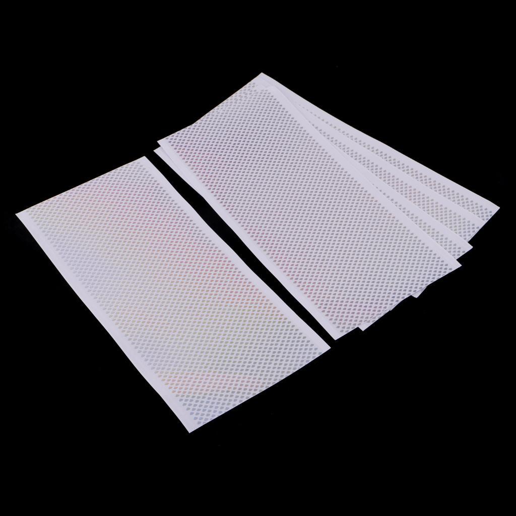 5pcs Fishing Lure Tape Fish Scales Holographic Reflective DIY Tackle Craft