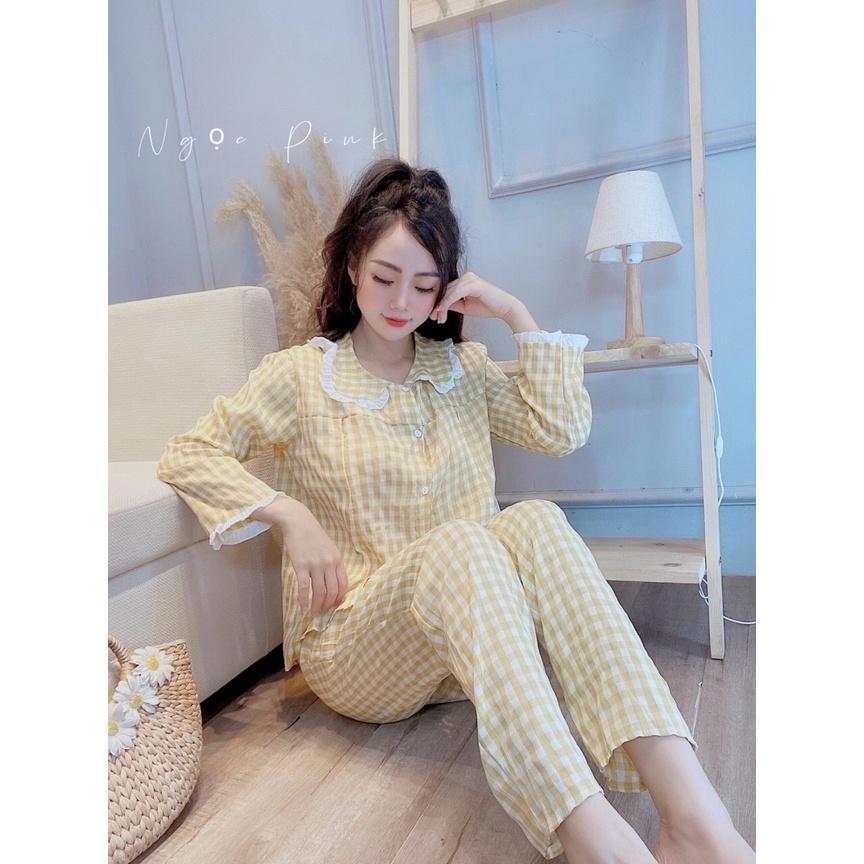 Bộ đồ bầu và sau sinh dài tay SANG CHẢNH siêu mềm mát (có khóa kéo tiện lợi cho bé ti)