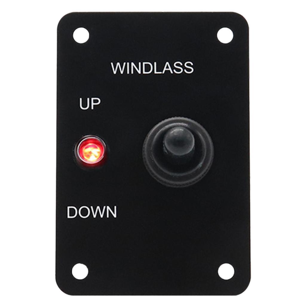 Anchor Windlass Up Down Toggle Switch Panel with LED Indicator