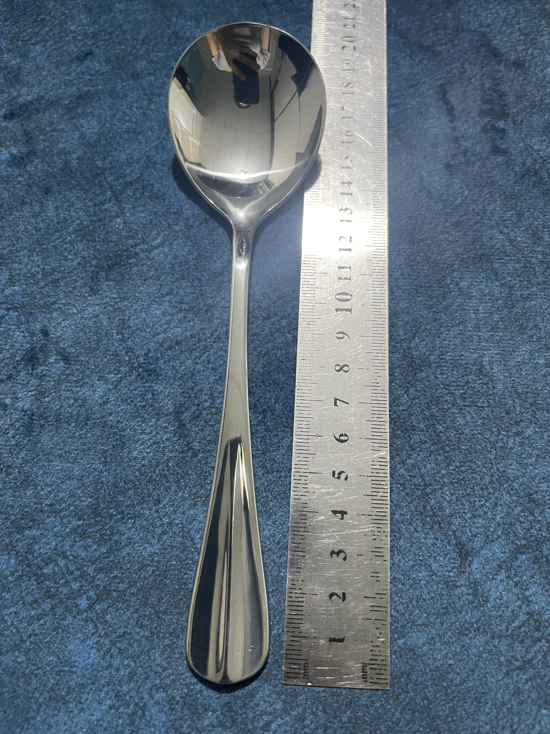 Muỗng Súp Tròn _ Muỗng Ăn Miệng Tròn Cán Gân Cao Cấp Inox #304