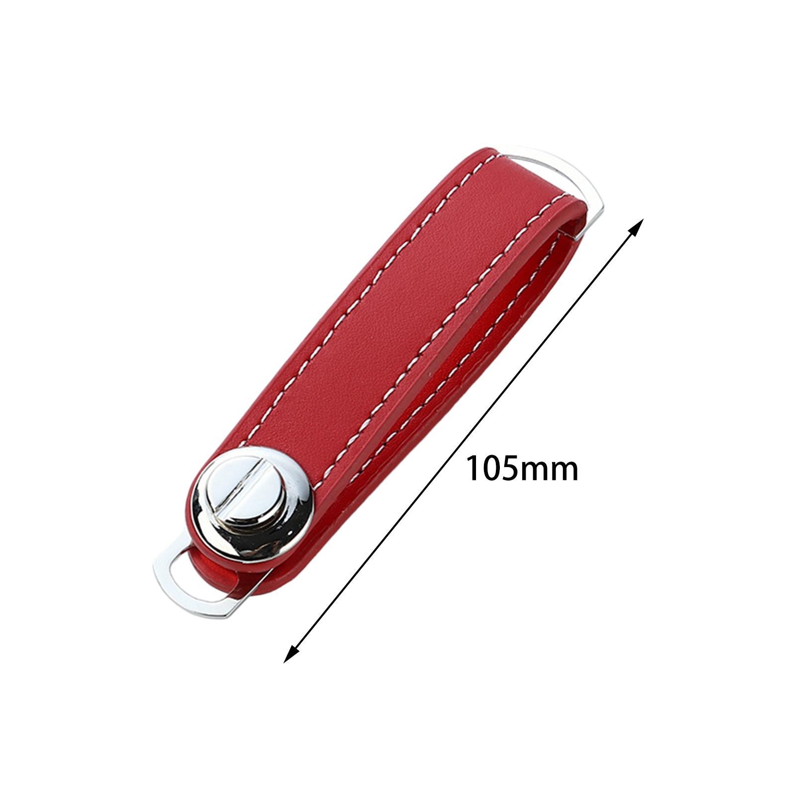 PU Leather Keychain Birthday Gift Car Key Pouch Bag Case Wallet Holder Chain