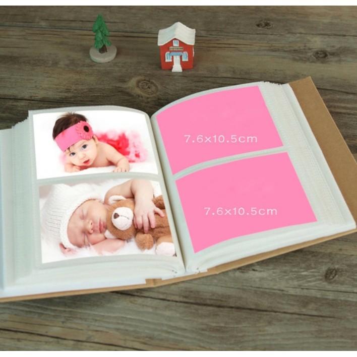 Album vintage đựng 200 ảnh 7x10(6x9) hoặc 9x12