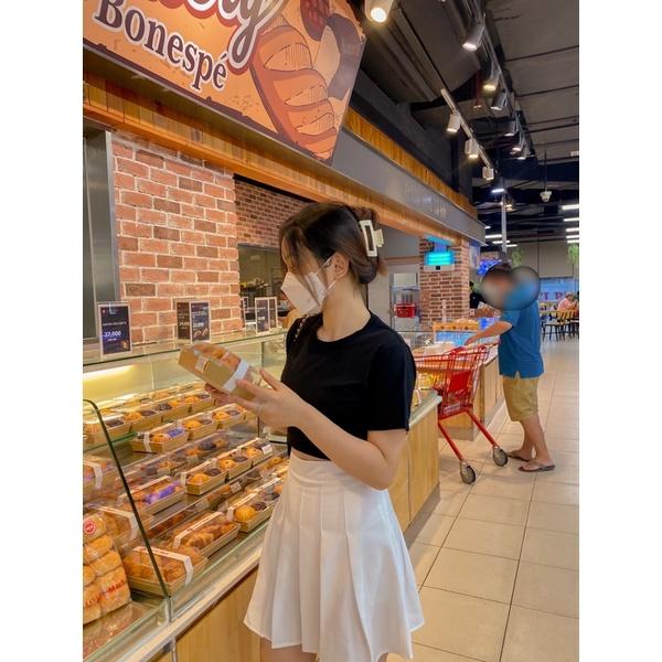 ( HÌNH THẬT) CHÂN VÁY XẾP LI CẠP CAO TÔN DÁNG- PLEATED SKIRT