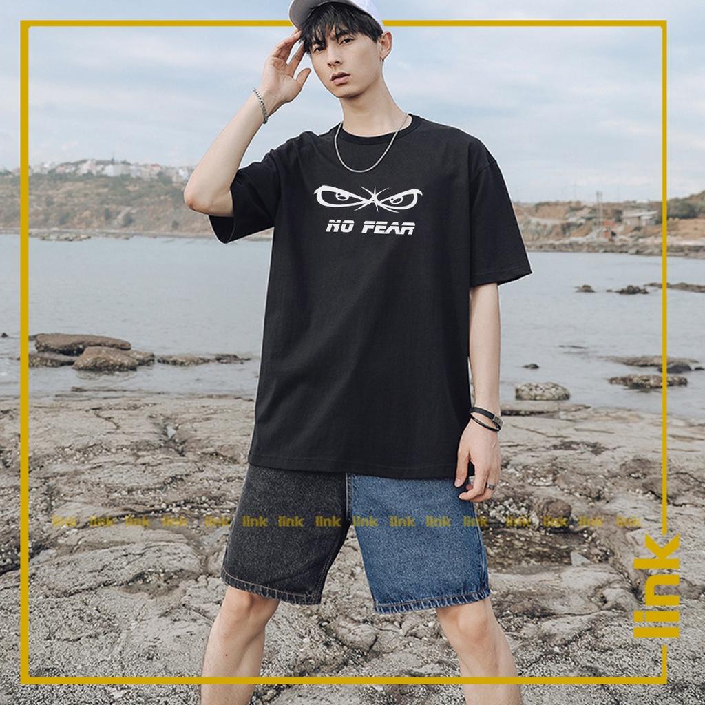 Áo dáng rộng NO FEAR ngầu trước ngực tay lỡ unisex