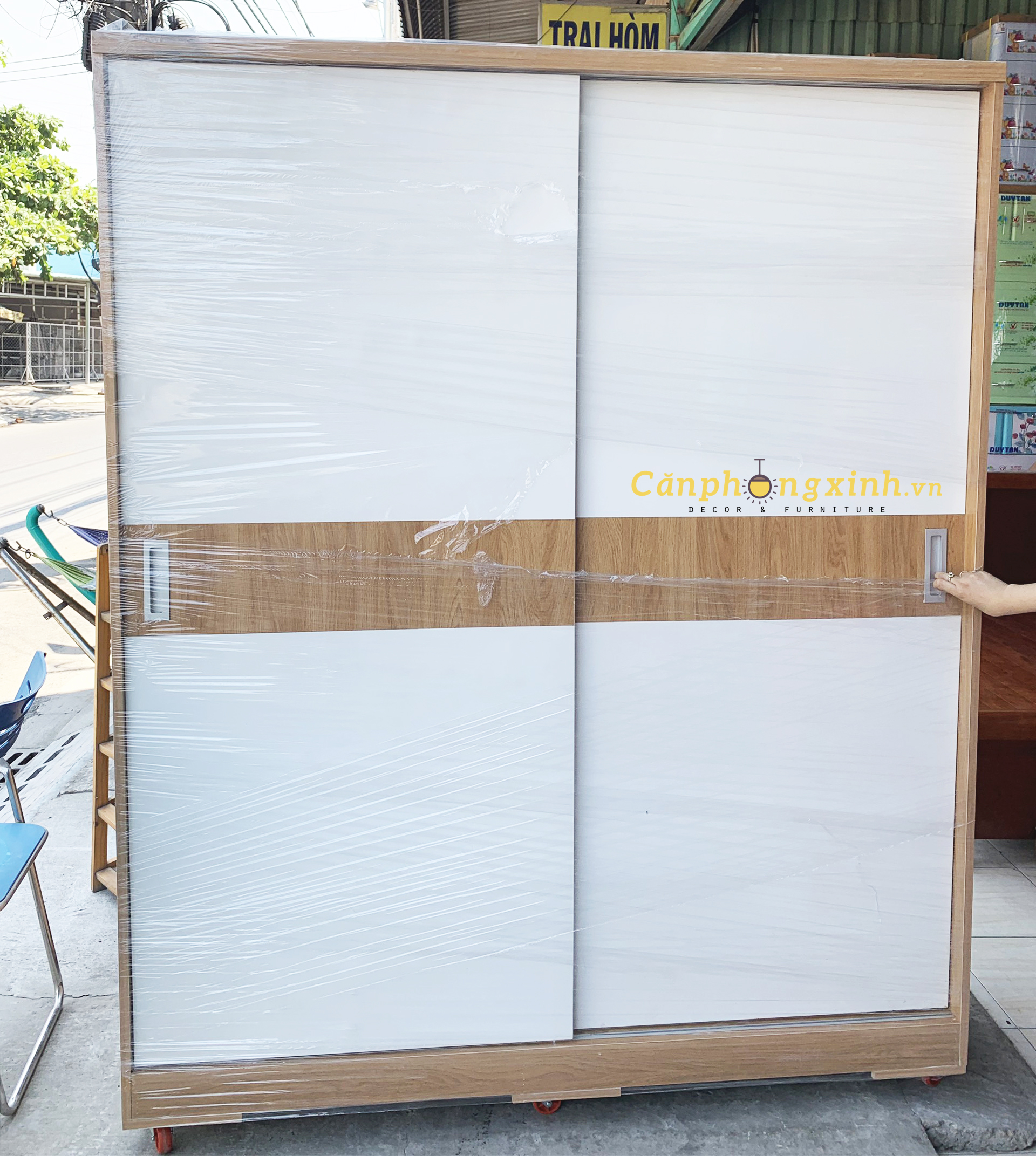 Tủ áo cửa lùa gỗ cn MDF CPX-T02