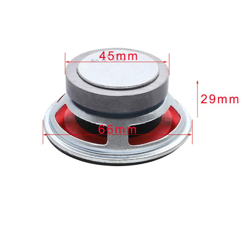 Tenghong 2pcs 2,5 inch 66mm loa phạm vi đầy đủ 4 ohm 5W Red Hat Bluetooth Audio Radio loa cho loa tại nhà