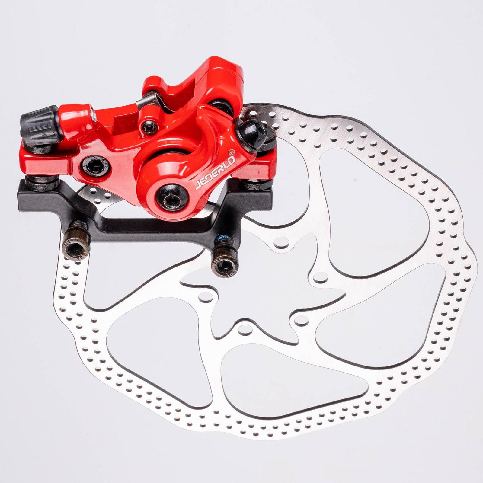 2xSolid Bike Disc Brake Caliper R160/F180 Rotor Disc Calipers Red F160 R140