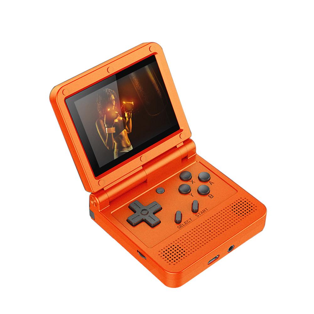 Flip Handheld Console 3-inch IPS Screen Open System Game Console with 16G TF Card Built in 2000 Games Portable Mini