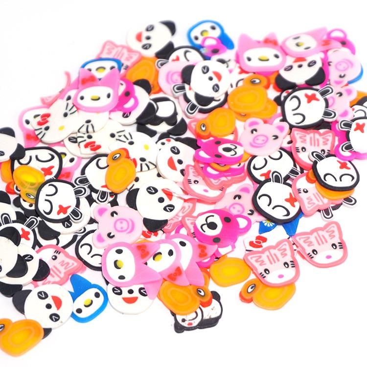 Túi 300 Phụ Kiện Đất Sét Trang Trí Ốp ĐIện Thoại/Nail/Resin Làm Handmade