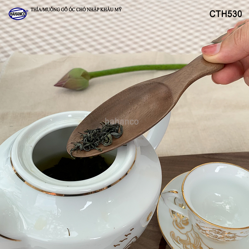 Thìa/Muỗng xúc trà gỗ Óc Chó - Trong văn hóa trà đạo Nhật Bản (Đủ kiểu dáng) Dùng xúc cafe, xúc gia vị, ăn uống sạch, decor trang trí