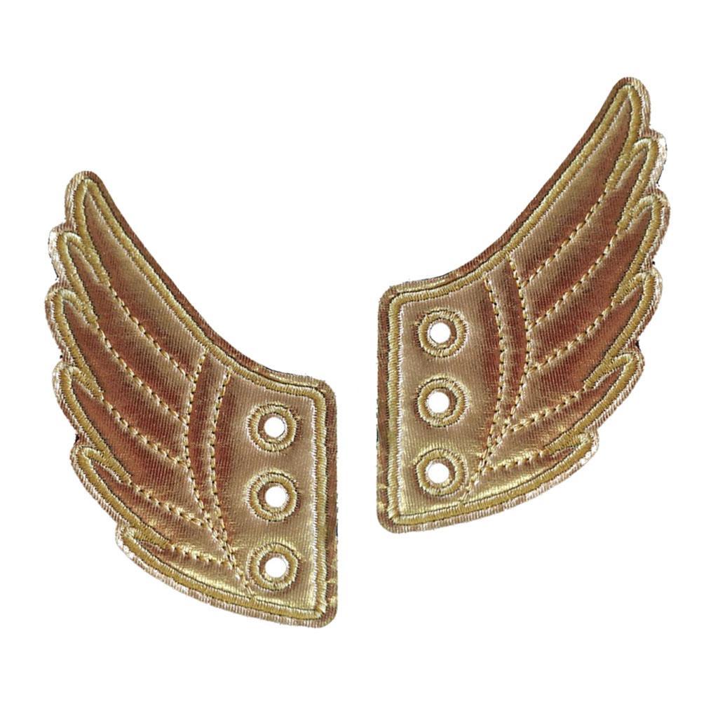 10-20pack 2Pcs Fashion Punk Angel Wings Shoes Sneaker Accessories Decorations