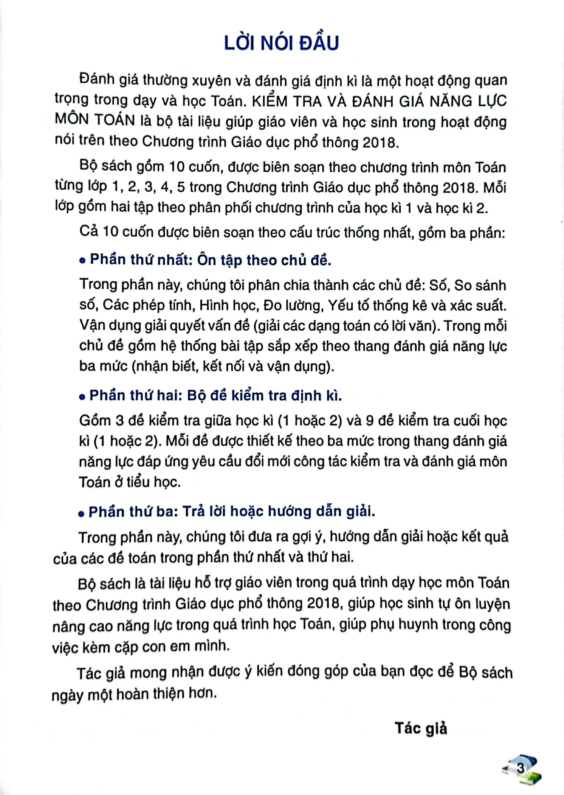 Sách - Kiểm Tra Và Đánh Giá Năng Lực Toán 2 - Học Kỳ 1 (Biên Soạn Theo Chương Trình GDPT 2018)